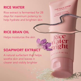 THE FACE SHOP Rice Water Bright Foaming Cleanser - Sk1ntro