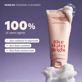 THE FACE SHOP Rice Water Bright Foaming Cleanser - Sk1ntro