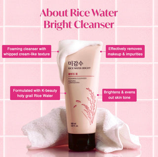 THE FACE SHOP Rice Water Bright Foaming Cleanser - Sk1ntro