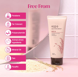 THE FACE SHOP Rice Water Bright Foaming Cleanser - Sk1ntro