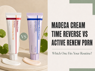 Centellian24 Madeca Cream Time Reverse and Active Renew PDRN comparison