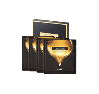 AHC Pro Vital Golden Ampoule Mask Box Set (4 Sheets) - Sk1ntro