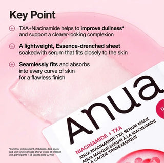 Anua Niacinamide TXA Serum Mask