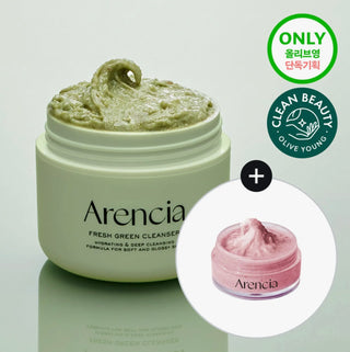 Arencia Fresh Green Mochi Cleanser 120g + Rosehip cleanser 15g Set - Sk1ntro