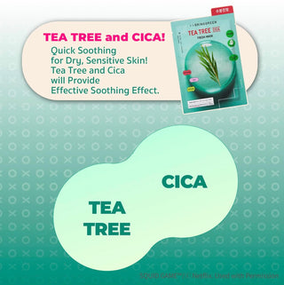 BRINGGREEN X Squid Game Tea Tree Cica & Young Hee Fresh Mask (10 Sheets)
