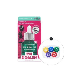 Squid Game 2 X BRINGGREEN Zinc Teca Blemish Serum 25ml + Gonggi - Sk1ntro