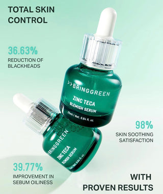 Squid Game X BRINGGREEN Zinc Teca Blemish Serum 25ml + Gonggi