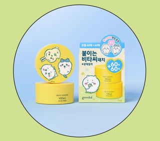 goodal X Chiikawa Green Tangerine Vita C Eye Gel Patch Duo Set + Sticker - Sk1ntro