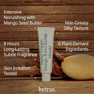 hetras Perfumed Mango Seed Butter Hand Cream 50ml
