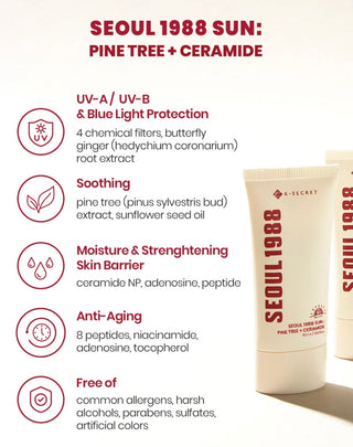 KSECRET SEOUL 1988 Sun: Pine Tree + Ceramide 50ml