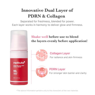 Medicube PDRN Pink Collagen Bubble Serum 95ml