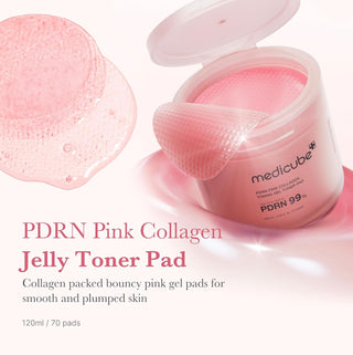 medicube PDRN Pink Collagen Toning Gel Toner Pad 70pads