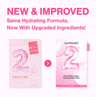 numbuzin No.2 Rose PDRN Collagen Plumping Sheet Mask
