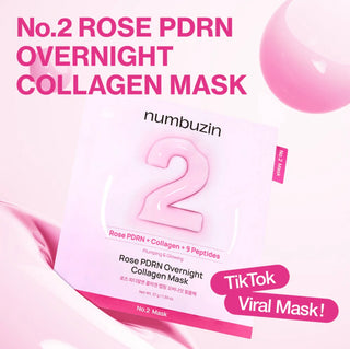 numbuzin No.2 Rose PDRN Overnight Collagen Mask