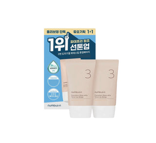 numbuzin No.3 Porcelain Base-skip Tone Up Beige 35ml+35ml Duo Set - Sk1ntro