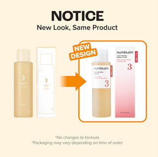 Numbuzin No.3 Super Glowing Essence Toner 200ml