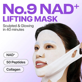 numbuzin No.9 NAD+ BIO Lifting-sil Full Face Mask (4 Sheet + Lifting Band)