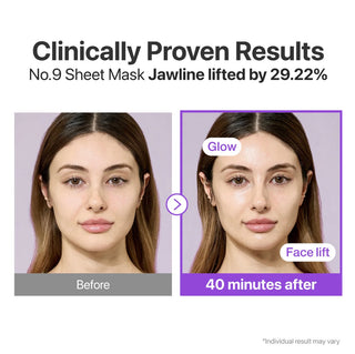 numbuzin No.9 NAD+ BIO Lifting-sil Full Face Mask (4 Sheet + Lifting Band)