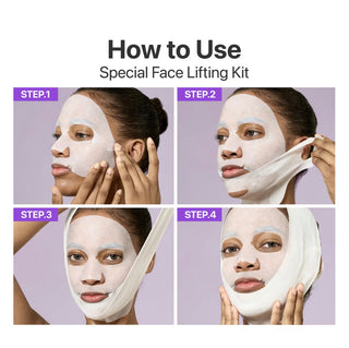 numbuzin No.9 NAD+ BIO Lifting-sil Full Face Mask (4 Sheet + Lifting Band)