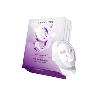 numbuzin No.9 NAD+ BIO Lifting-sil Full Face Mask (4 Sheet + Lifting Band)