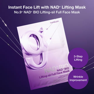 numbuzin No.9 NAD+ Bio Lifting Full Cover Facial Mask 4 Sheet + Gift - Sk1ntro