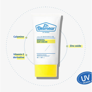 THE FACE SHOP Dr. Belmeur UV Derma Mineral Sun Cream 50ml - Sk1ntro