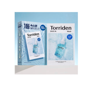 Torriden DIVE-IN Low Molecular Hyaluronic Acid Mask Pack Box Set (10 Sheets) - Sk1ntro