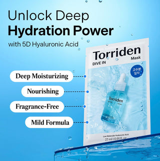 Torriden DIVE-IN Low Molecular Hyaluronic Acid Mask Pack