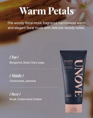 UNOVE Deep Damage Treatment EX 320ml - Warm Petals
